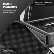 Gun Safe for Pistols Biometric Gun Safe with 3 Access Ways for 2 Pistols V952-SQJSK0000000I2P0ZV0