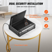 Gun Safe for Pistols Biometric Gun Safe with 3 Access Ways for 2 Pistols V952-SQJSK0000000I2P0ZV0