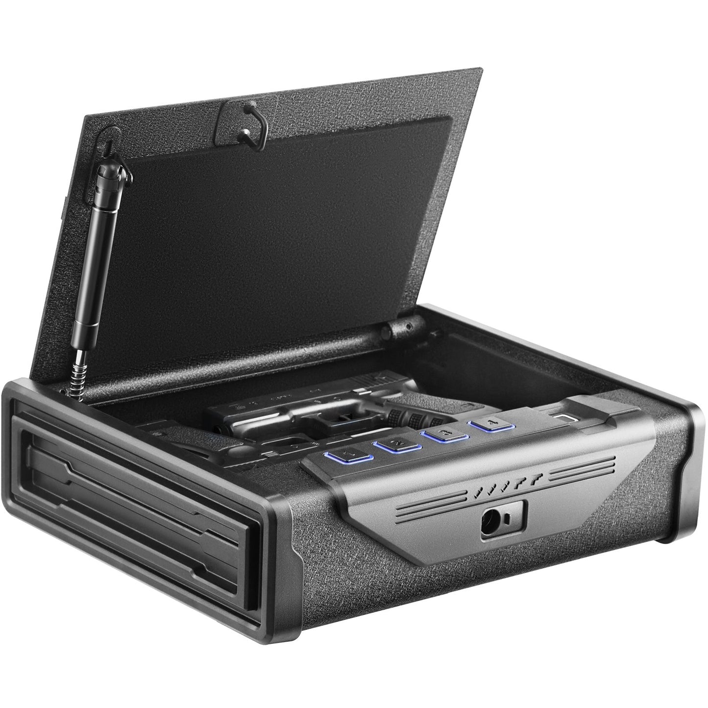 Gun Safe for Pistols Biometric Gun Safe with 3 Access Ways for 2 Pistols V952-SQJSK0000000I2P0ZV0