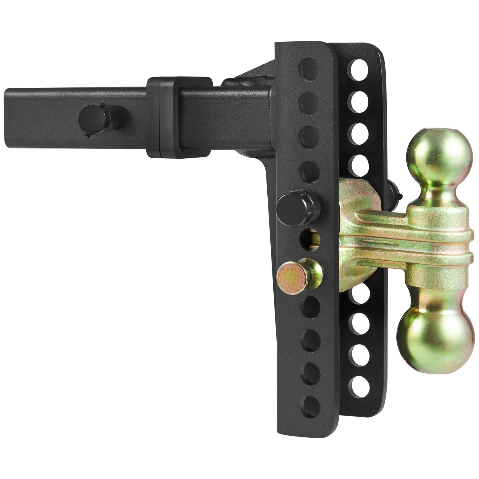 Adjustable Trailer Hitch, 203.2 mm Drop & 165.1 mm Rise Hitch Ball Mount with 50.8 mm Receiver, Solid Tube, V952-SQTQJTCB22259NAWHV0