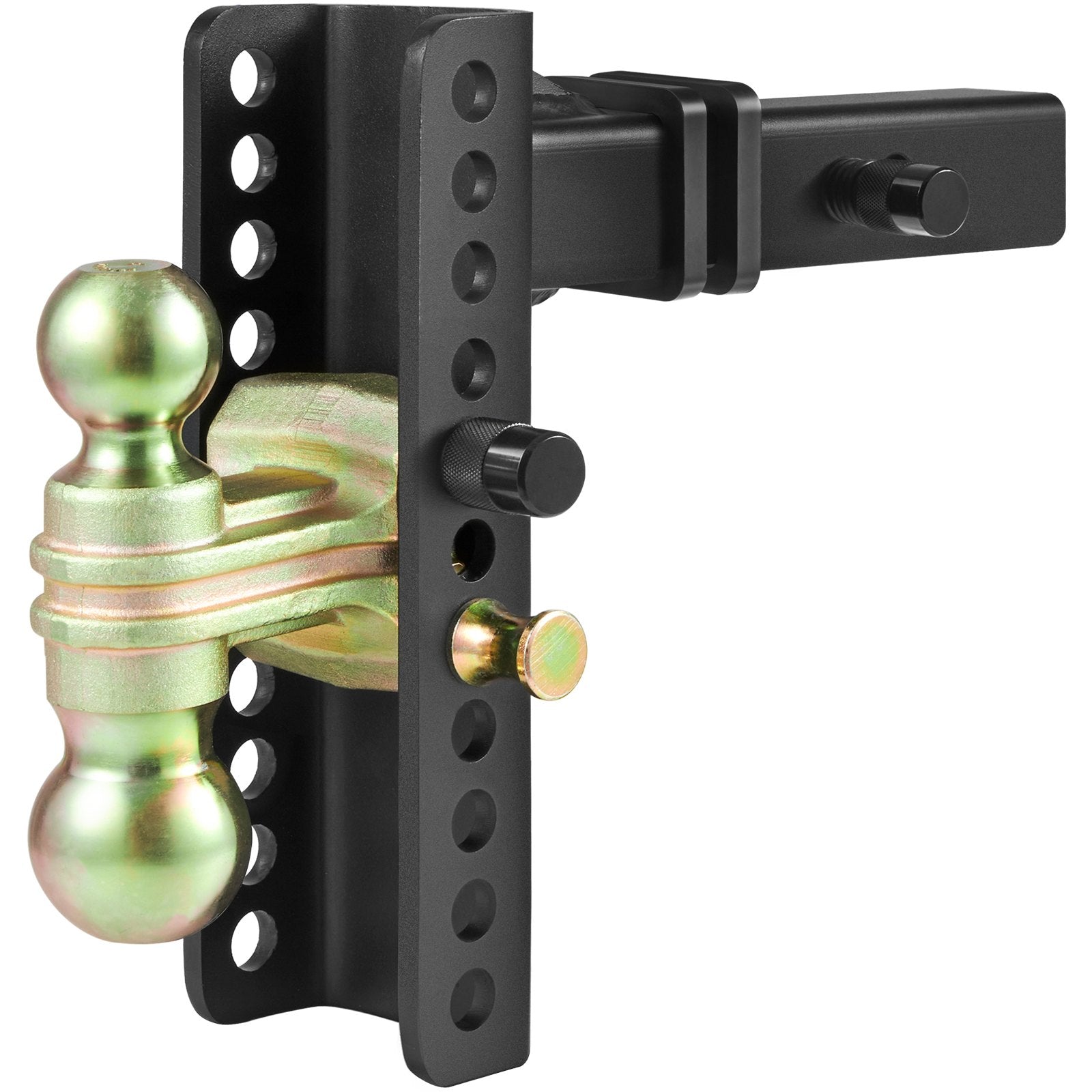 Adjustable Trailer Hitch, 203.2 mm Drop & 165.1 mm Rise Hitch Ball Mount with 50.8 mm Receiver, Solid Tube, V952-SQTQJTCB22259NAWHV0