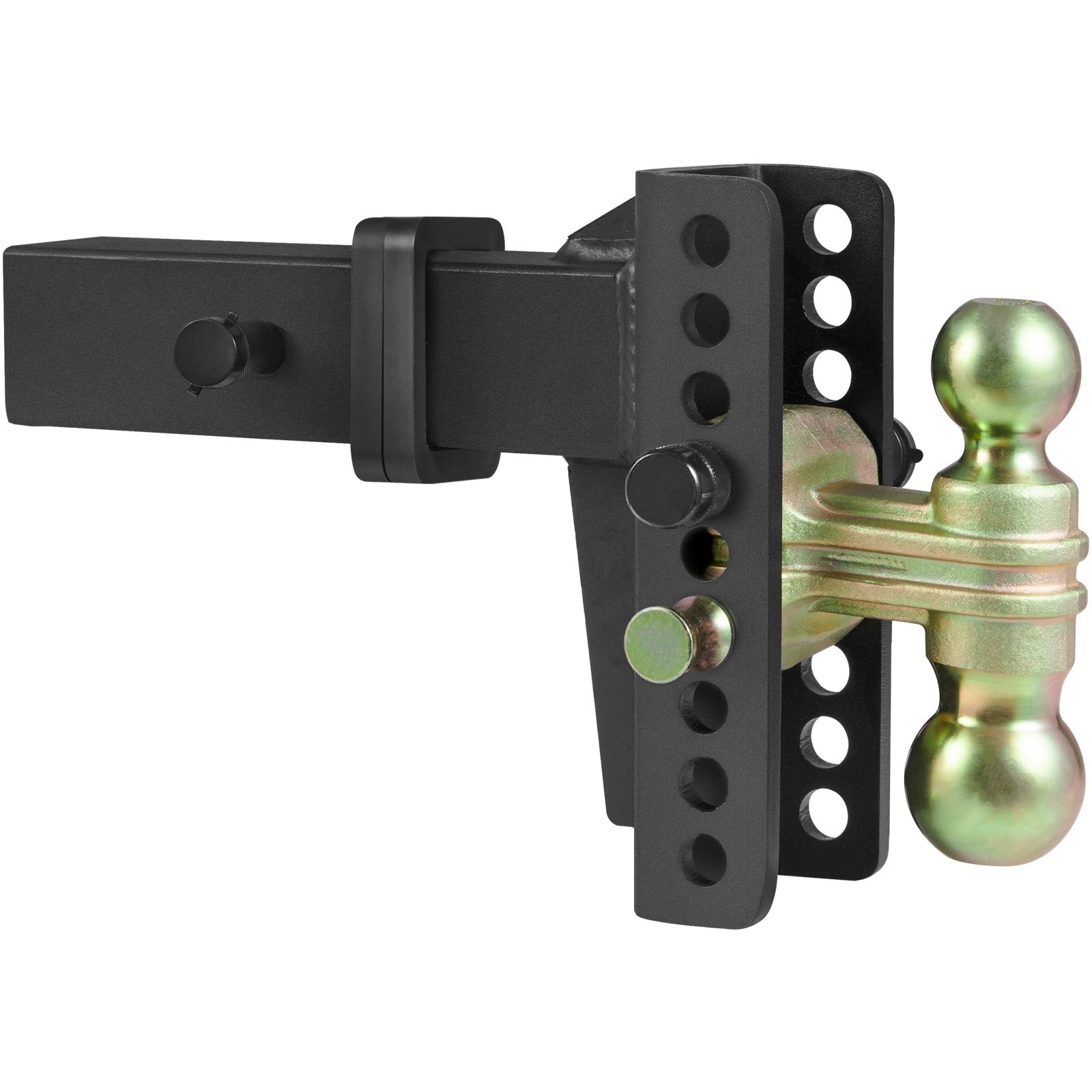 Adjustable Trailer Hitch, 15cm Drop & 11.43cm Rise Hitch Ball Mount with 6.35cm Receiver, Solid Tube, 6577 V952-SQTQJTCB25221G4VYV0