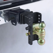 Adjustable Trailer Hitch, 15cm Drop & 11.43cm Rise Hitch Ball Mount with 6.35cm Receiver, Solid Tube, 6577 V952-SQTQJTCB25221G4VYV0