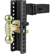 Adjustable Trailer Hitch, 25 cm Drop & 21.59 cm Rise Hitch Ball Mount with 6.35 cm Receiver Solid Tube, 6577 V952-SQTQJTCB2522KIQK5V0