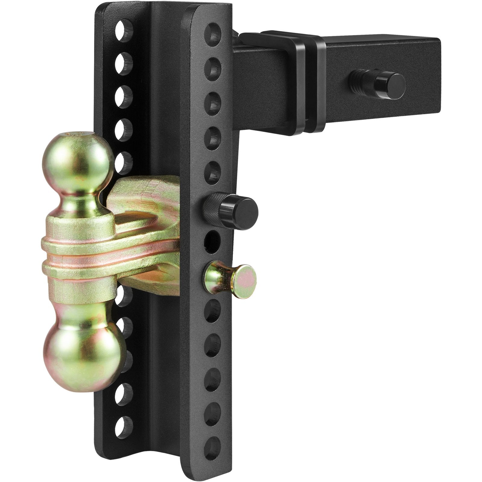 Adjustable Trailer Hitch, 25 cm Drop & 21.59 cm Rise Hitch Ball Mount with 6.35 cm Receiver Solid Tube, 6577 V952-SQTQJTCB2522KIQK5V0