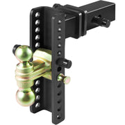 Adjustable Trailer Hitch, 25 cm Drop & 21.59 cm Rise Hitch Ball Mount with 6.35 cm Receiver Solid Tube, 6577 V952-SQTQJTCB2522KIQK5V0