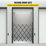 Single Folding Security Gate Folding Door Gate 37"W x 48"H Scissor Gate V952-SSFDMDM0.91X1.22MV0