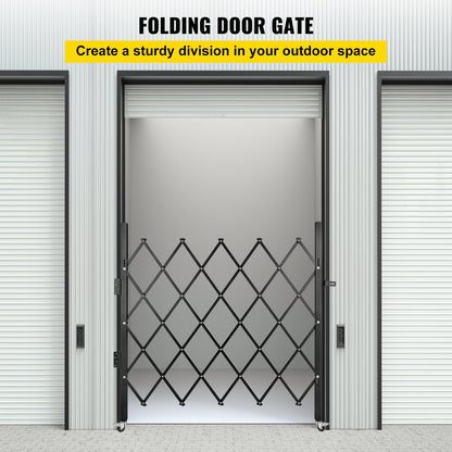 Single Folding Security Gate Folding Door Gate 37"W x 48"H Scissor Gate V952-SSFDMDM0.91X1.22MV0
