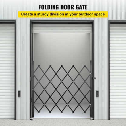 Single Folding Security Gate Folding Door Gate 48"H x 66"W Scissor Gate V952-SSFDMDM1.66X1.22MV0