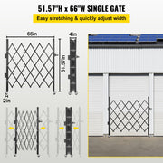 Single Folding Security Gate Folding Door Gate 48"H x 66"W Scissor Gate V952-SSFDMDM1.66X1.22MV0