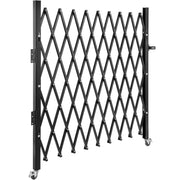 Single Folding Security Gate, 216 x 221 cm Folding Door Gate, Steel Accordion Security Gate, Flexible V952-SSFDMDM2X2M000001V0