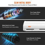 1.5m Commercial Indoor Air Curtain Super Power 2 Speeds 2547m3/h, UL Certified Wall Mounted Air Curtains for V952-SSFMJ60YCLXSS79SQV3