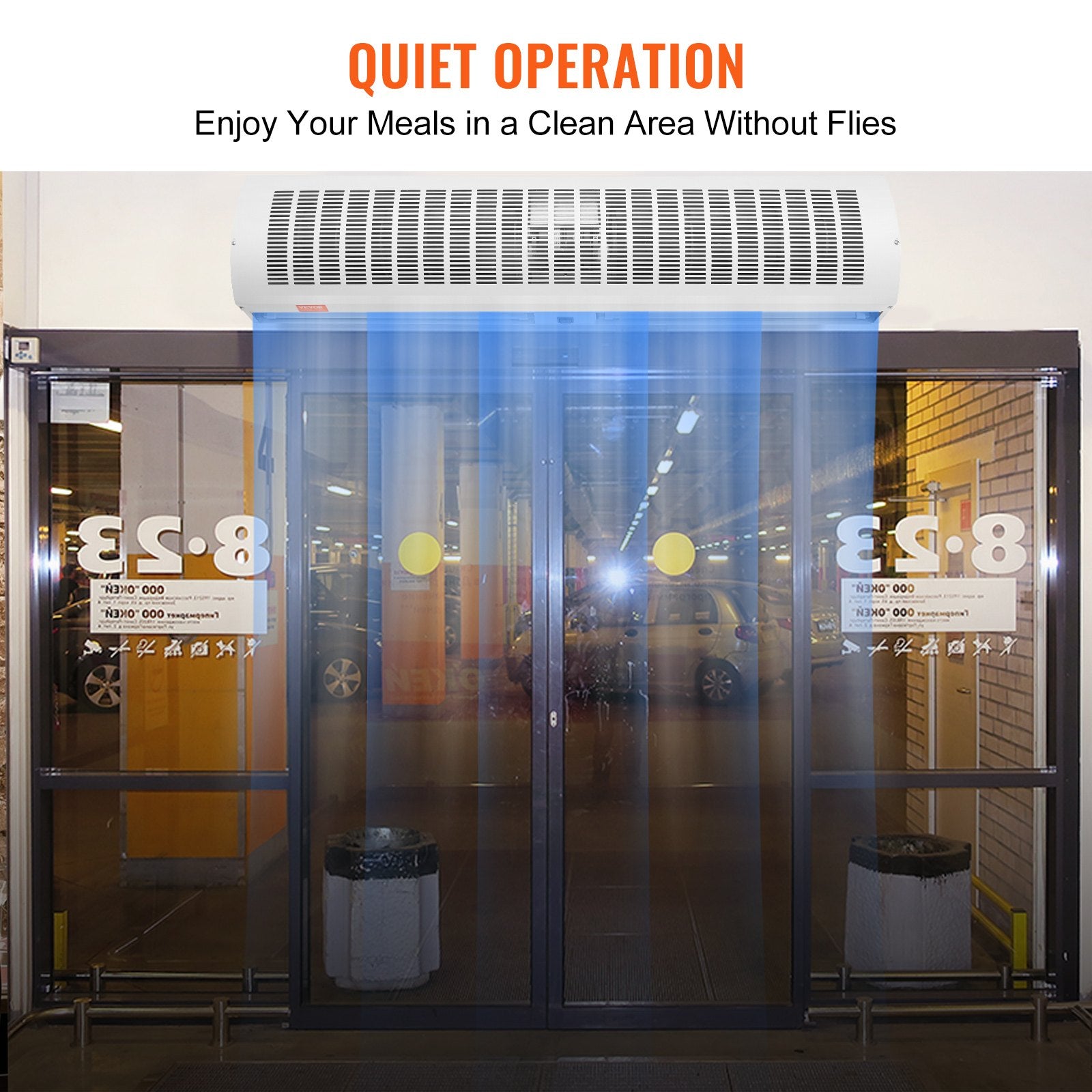 1.2m Commercial Indoor Air Curtain Super Power 2 Speeds 2802m_/h, UL Certified Wall Mounted Air Curtains for V952-SSFMJGLS48YC00SCAV3