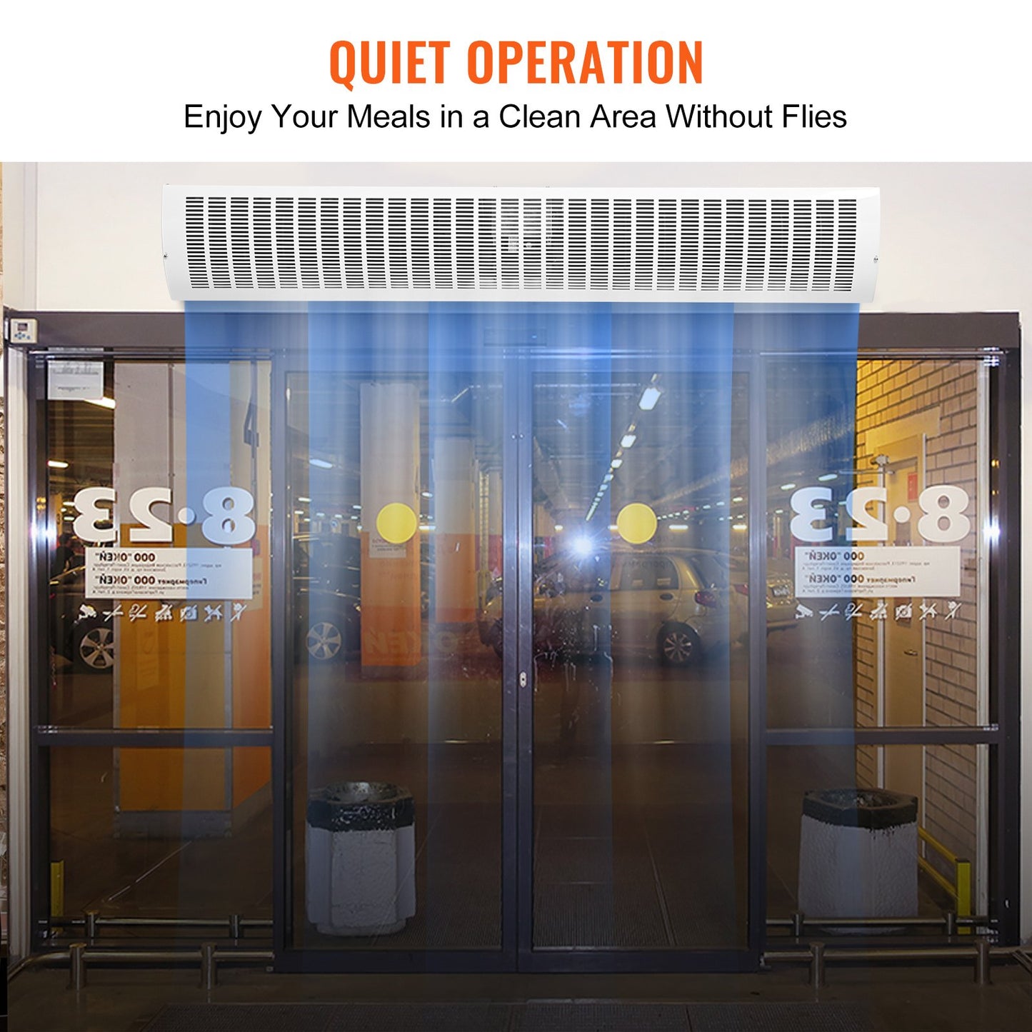 1.5m Commercial Indoor Air Curtain Super Power 2 Speeds 3566m3/h, UL Certified Wall Mounted Air Curtains for V952-SSFMJGLS60YCNI4WQV3