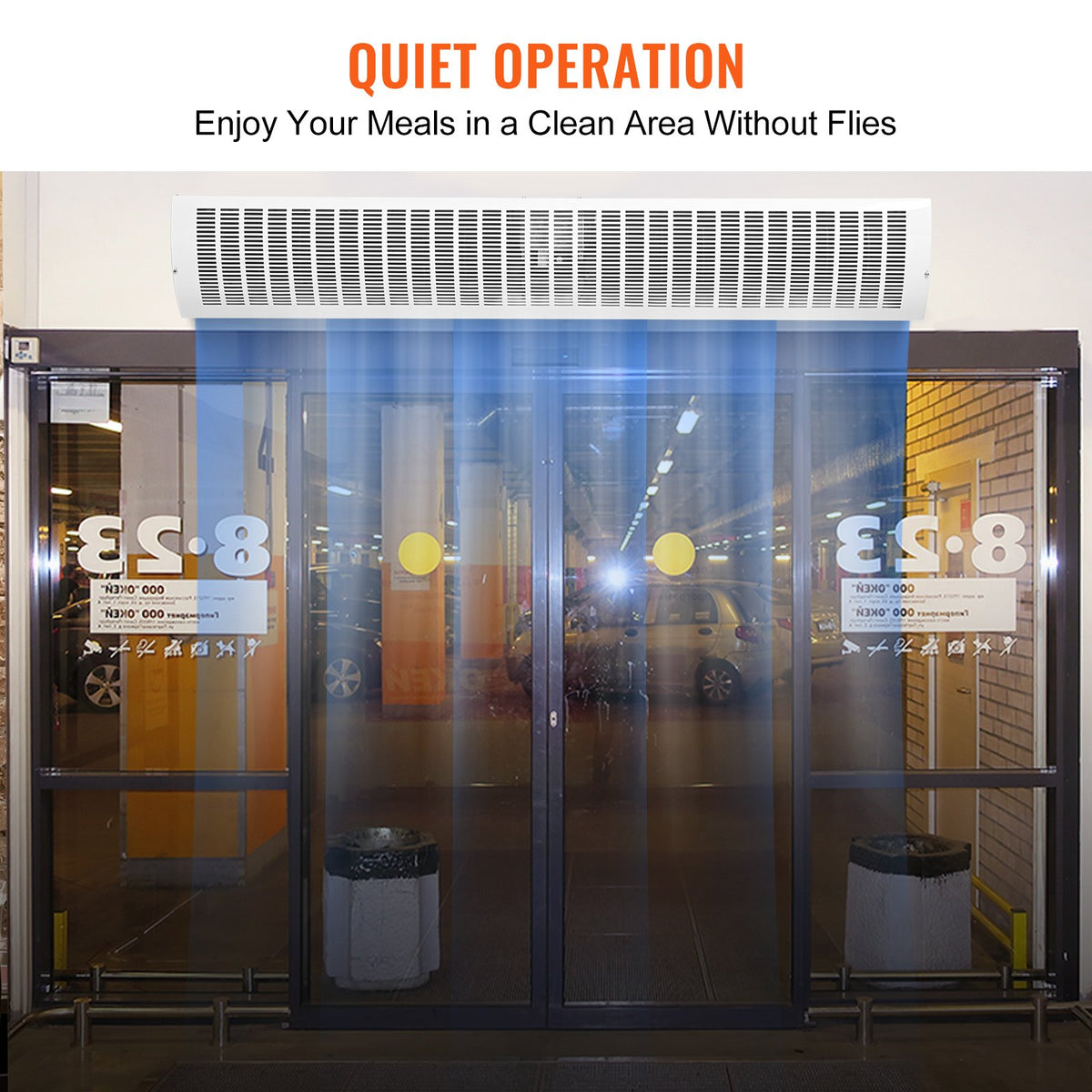 1.5m Commercial Indoor Air Curtain Super Power 2 Speeds 3566m3/h, UL Certified Wall Mounted Air Curtains for V952-SSFMJGLS60YCNI4WQV3
