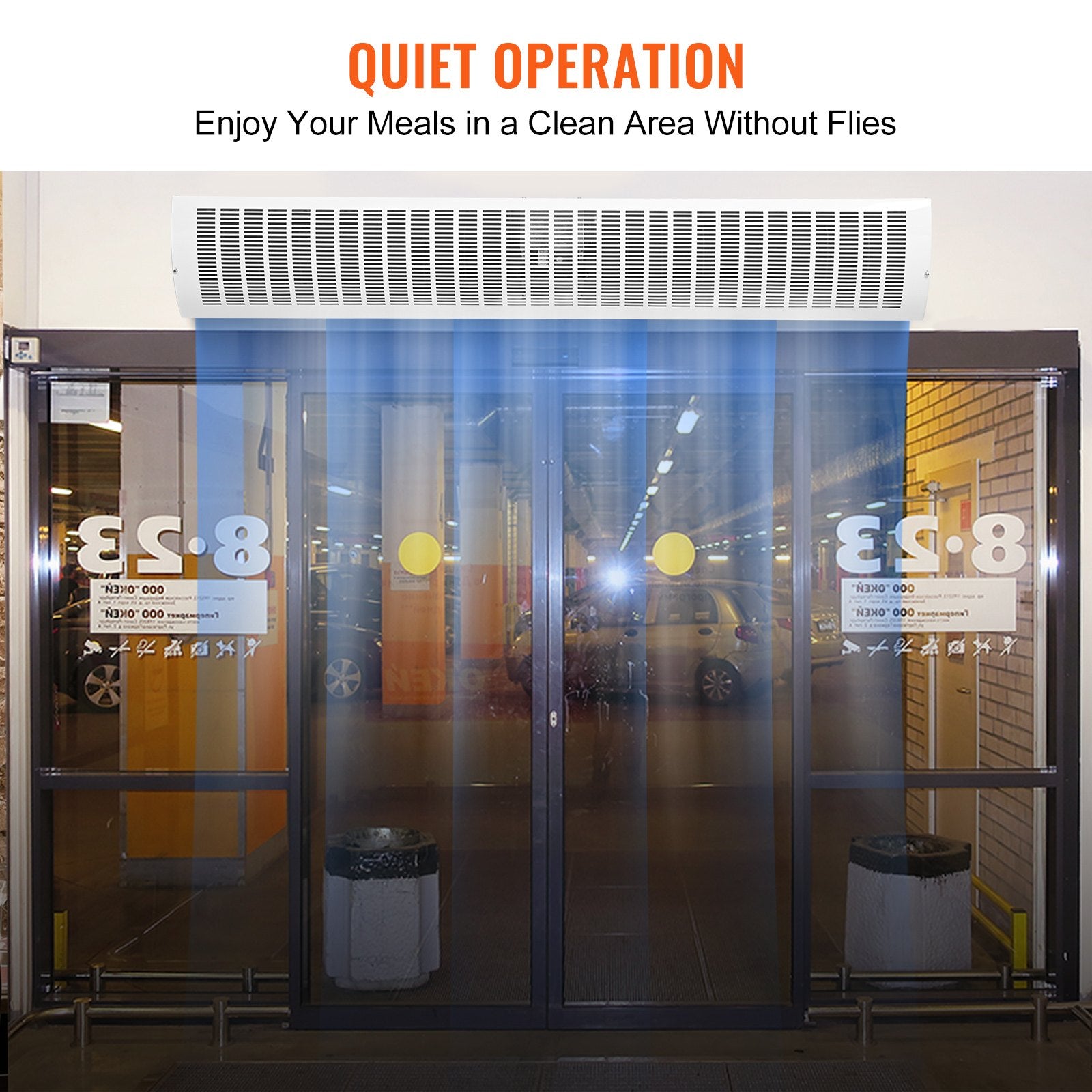 1.5m Commercial Indoor Air Curtain Super Power 2 Speeds 3566m3/h, UL Certified Wall Mounted Air Curtains for V952-SSFMJGLS60YCNI4WQV3