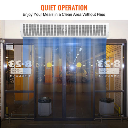 1.5m Commercial Indoor Air Curtain Super Power 2 Speeds 3566m3/h, UL Certified Wall Mounted Air Curtains for V952-SSFMJGLS60YCNI4WQV3