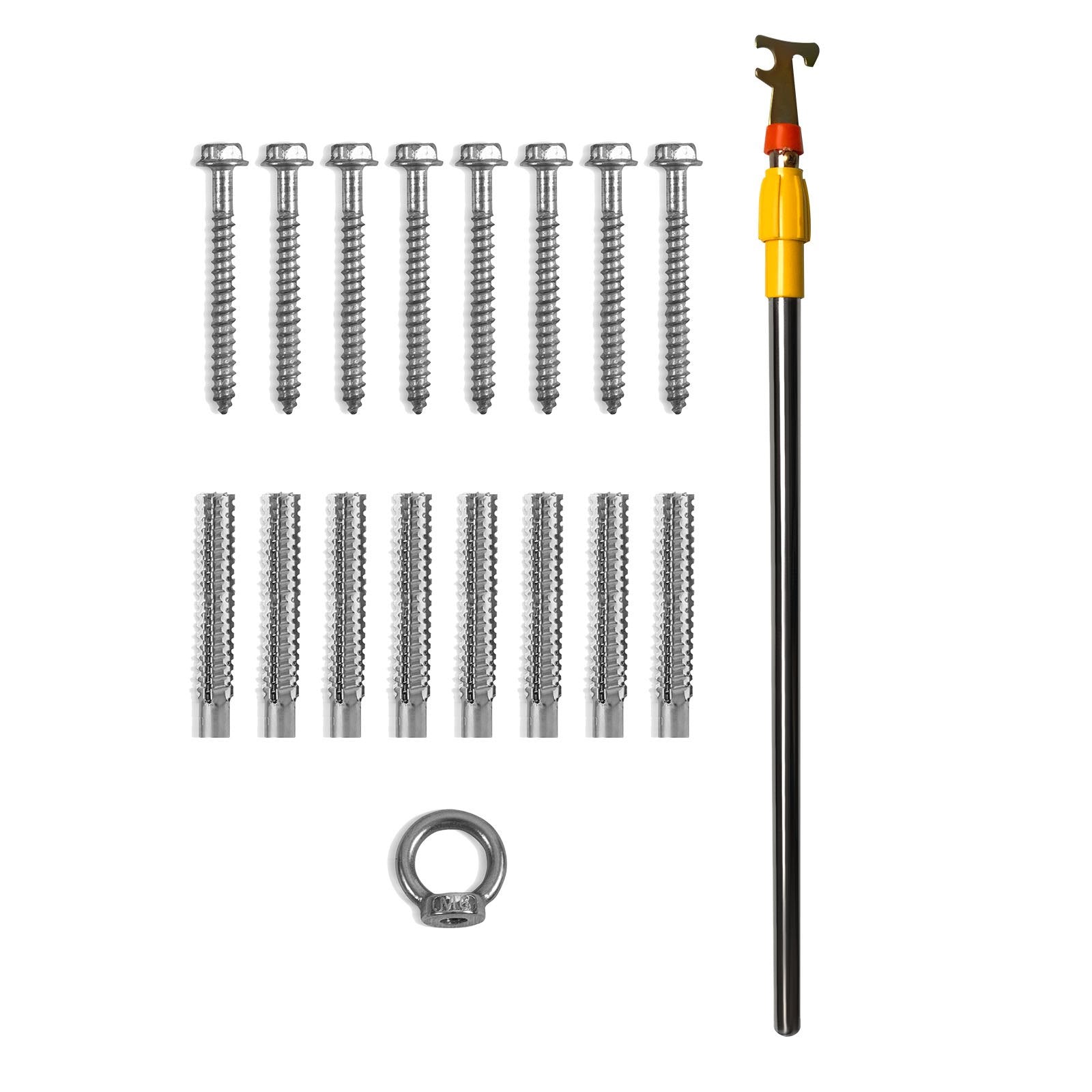 Attic Ladder Telescoping, 158.76kg Capacity, 100cm x 59.94cm,Multi-Purpose Aluminium Extension, Lightweight V952-SSKKSGLTLHJ3RSMJGV0
