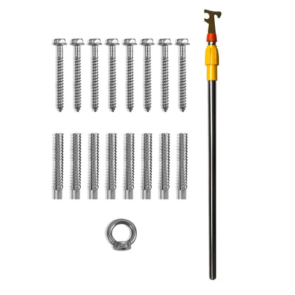 Attic Ladder Telescoping, 158.76kg Capacity, 100cm x 59.94cm,Multi-Purpose Aluminium Extension, Lightweight V952-SSKKSGLTLHJ3RSMJGV0