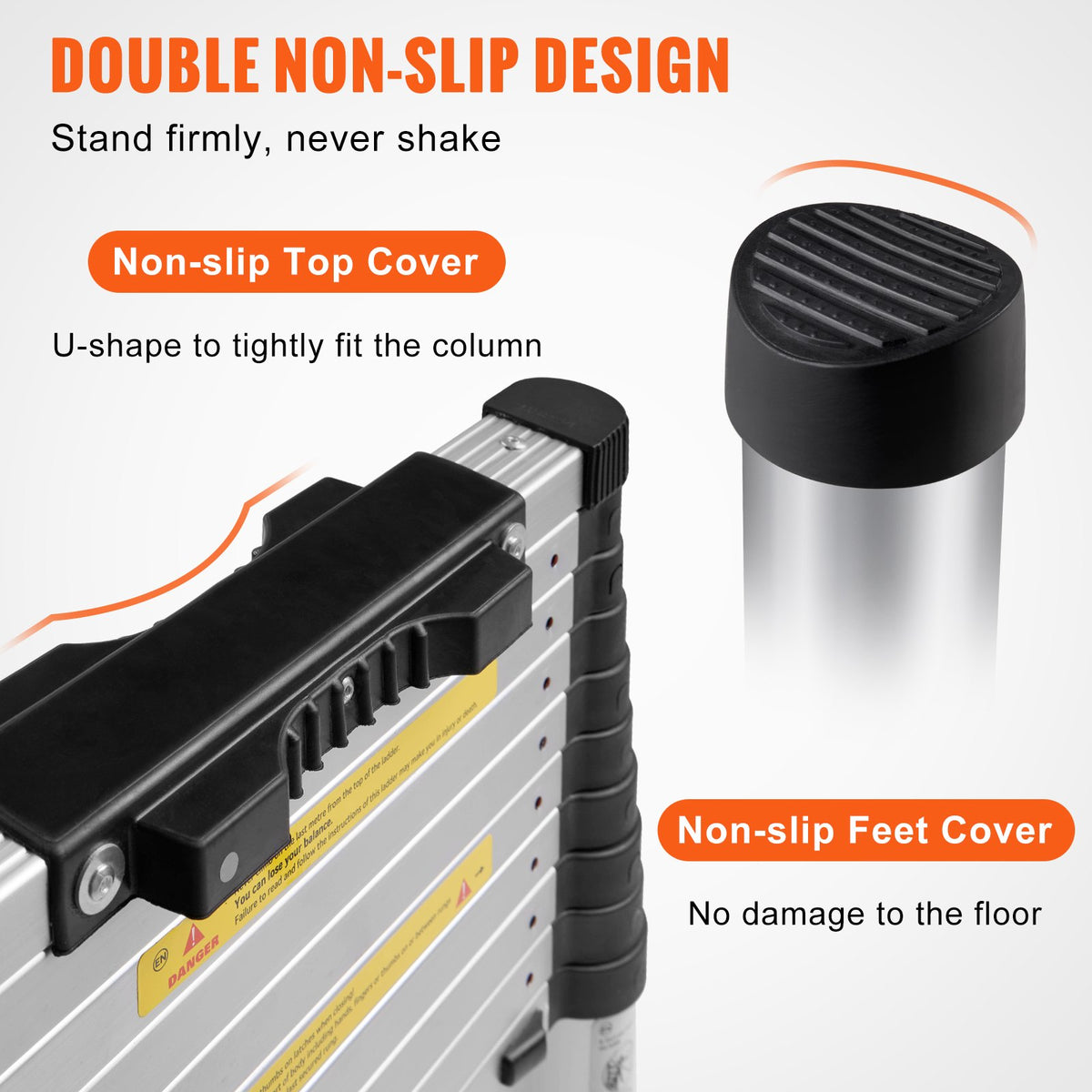 Telescoping Ladder Aluminum Extension Step 3.2 m Multi-purpose Portable V952-SSLTN105170KGVQGIV0