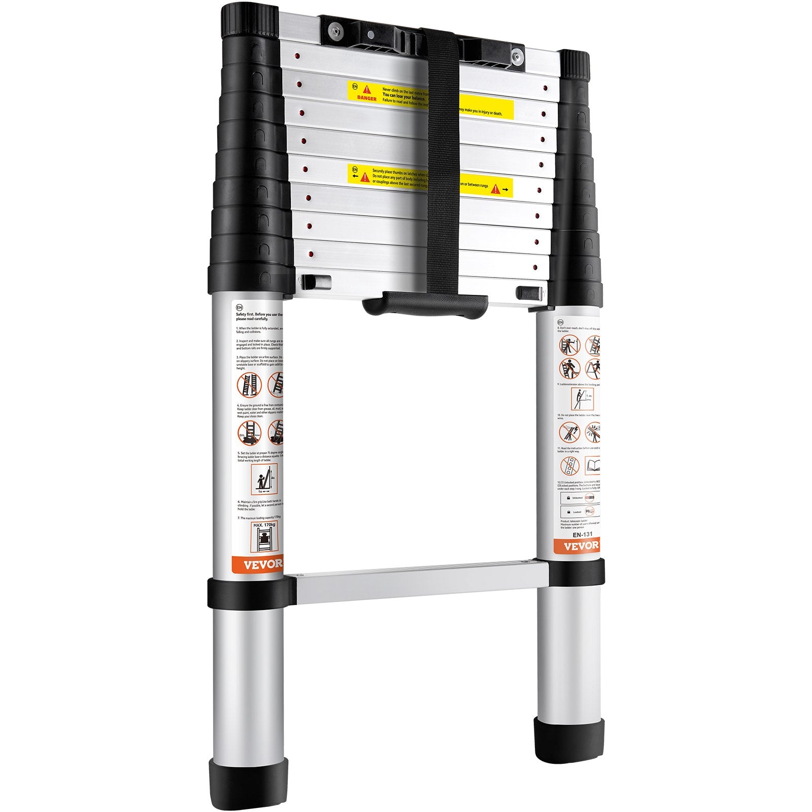 Telescoping Ladder Aluminum Extension Step 3.2 m Multi-purpose Portable V952-SSLTN105170KGVQGIV0