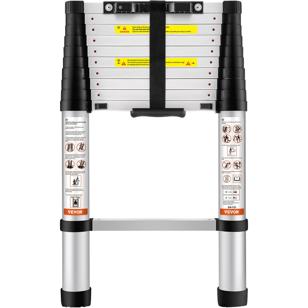 Telescoping Ladder Aluminum Extension Step 3.2 m Multi-purpose Portable V952-SSLTN105170KGVQGIV0