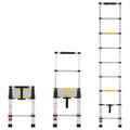 Telescoping Extension Ladder 8.5FT One-button Retraction 375 LBS Capacity V952-SSLTNLSLK85FO00LTV0
