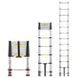 3.8m Telescoping Ladder, Aluminum Lightweight Multi-Purpose Collapsible Extension, One-Touch Retraction V952-SSLTNLSLKJBF2VP1Z001V0