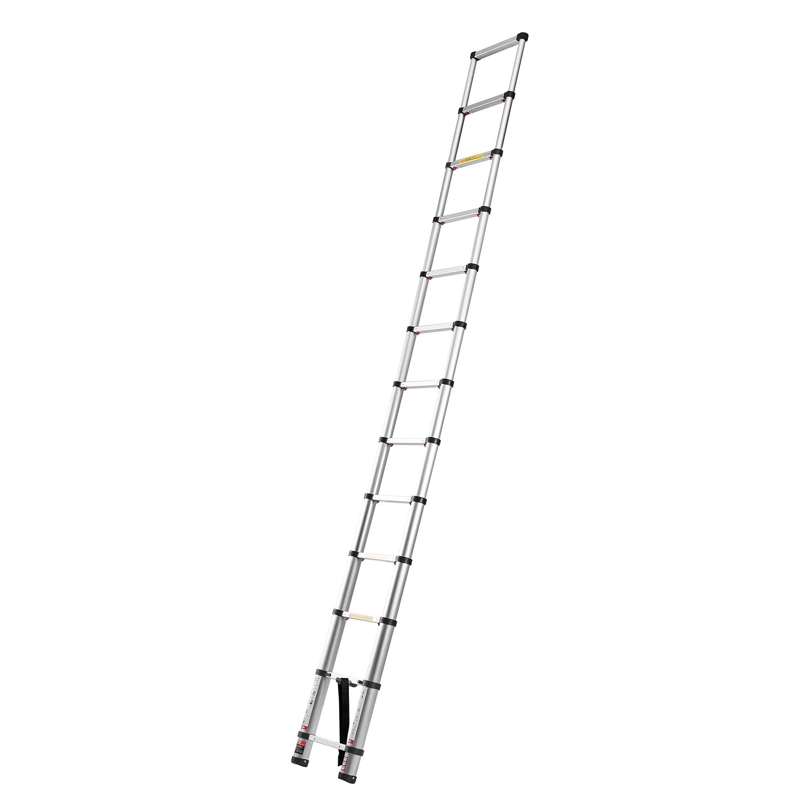 3.8m Telescoping Ladder, Aluminum Lightweight Multi-Purpose Collapsible Extension, One-Touch Retraction V952-SSLTNLSLKJBF2VP1Z001V0
