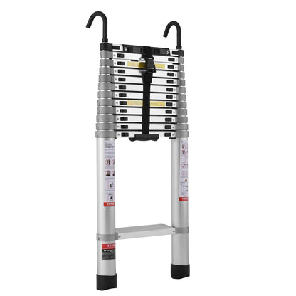 Telescoping Extension Ladder 16.5FT Multi-button Retraction 419 LBS V952-SSLTQLHJK16509O6XV0