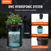 DWC Hydroponics Grow System Deep Water Culture with Top Drip 1 Bucket 20L V952-SSSPXT1T8INKXKB8IV3