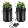 DWC Hydroponics Grow System Deep Water Culture with Top Drip 2 Buckets V952-SSSPXT2T8INK25VV5V3