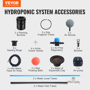 DWC Hydroponics Grow System Deep Water Culture with Top Drip 2 Buckets V952-SSSPXT2T8INK25VV5V3