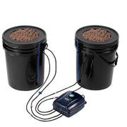 DWC Hydroponics Grow System Deep Water Culture with Top Drip 2 Buckets V952-SSSPXT2T8INK25VV5V3