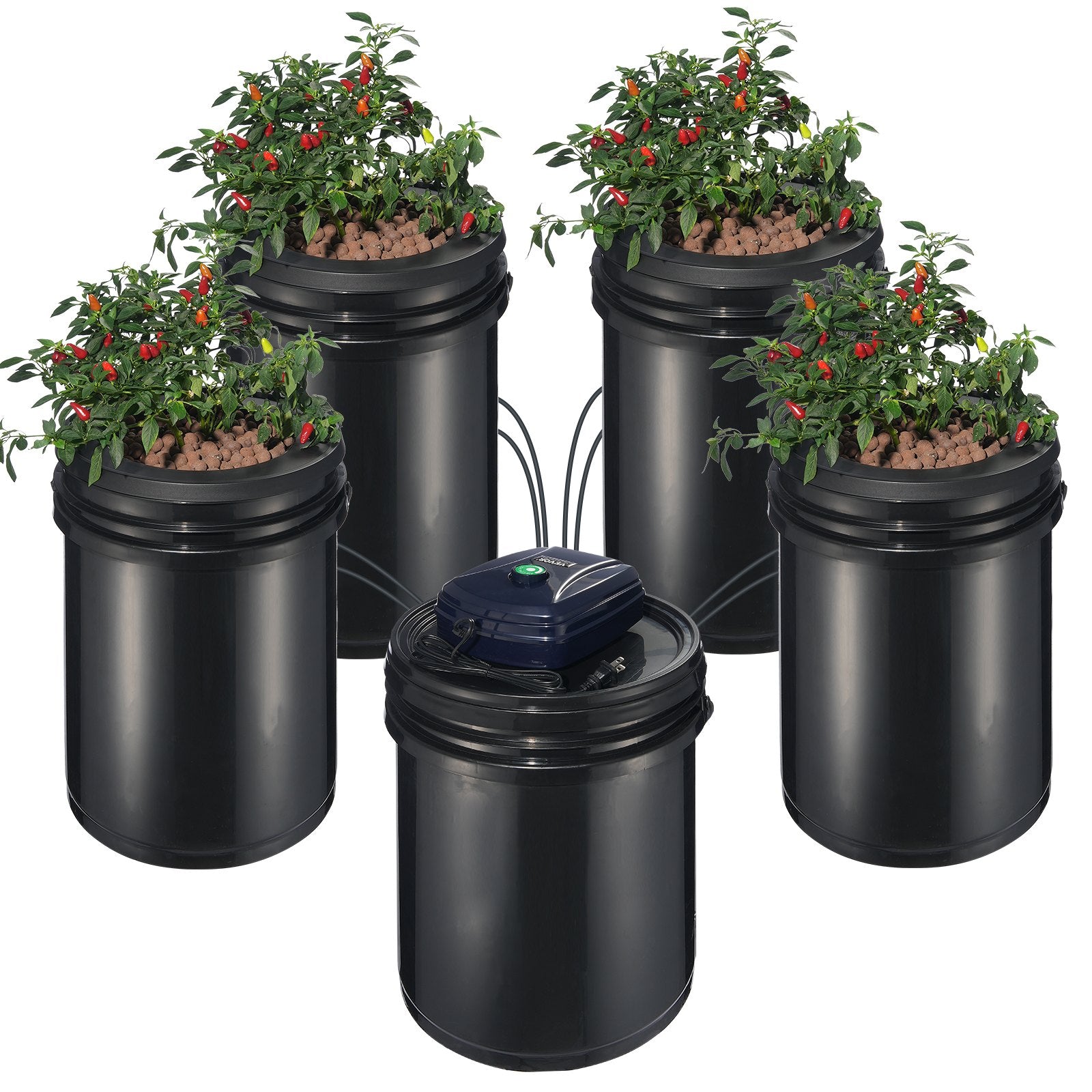 RDWC Hydroponics Grow System, Hydroponic Growing Kit with Top Drip, Recirculating Deep Water Culture 4 V952-SSSPXT41T8INE1FIBV3