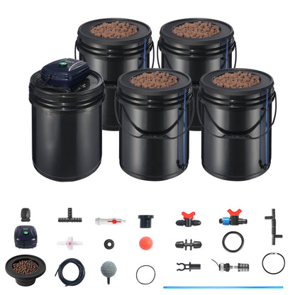 RDWC Hydroponics Grow System, Hydroponic Growing Kit with Top Drip, Recirculating Deep Water Culture 4 V952-SSSPXT41T8INE1FIBV3