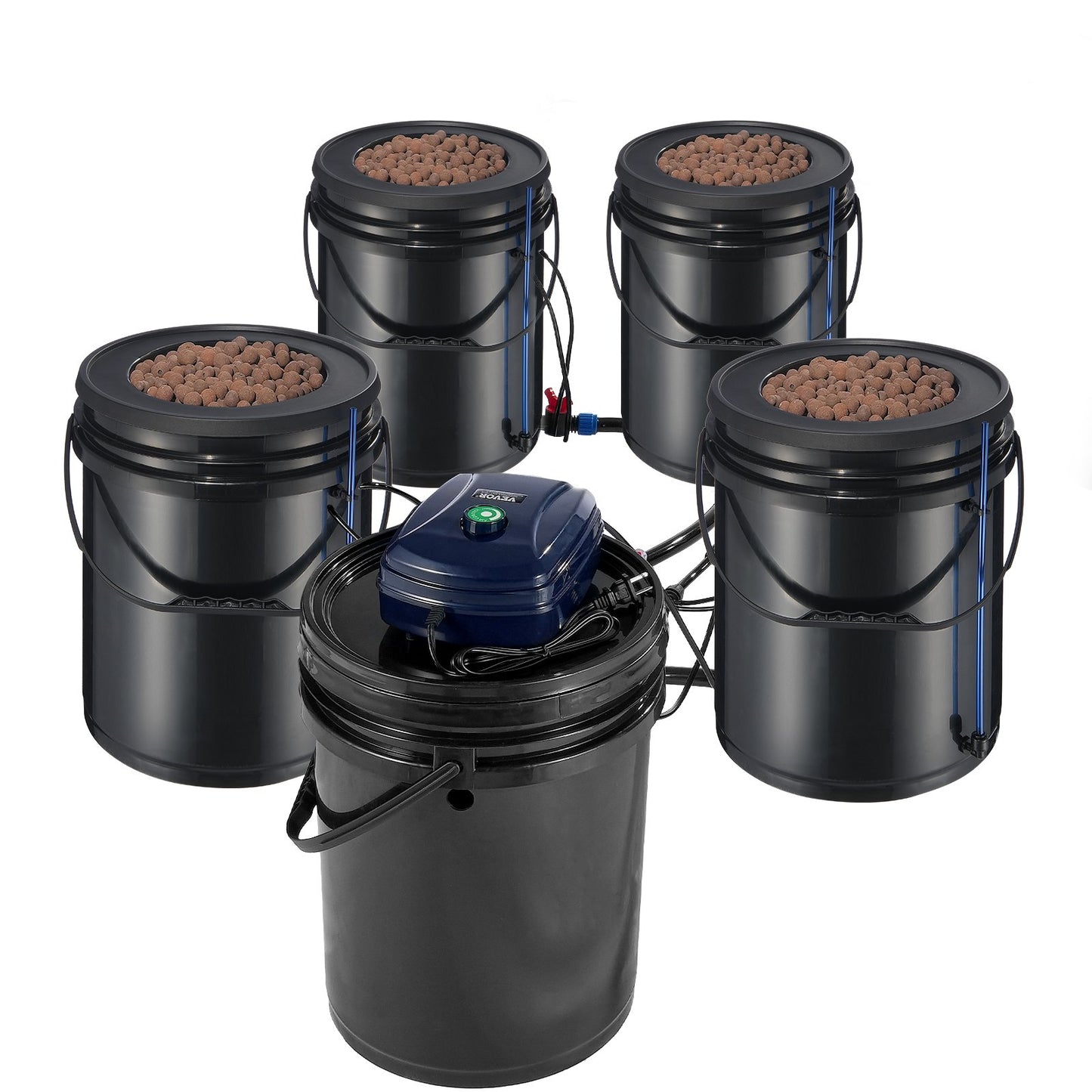 RDWC Hydroponics Grow System, Hydroponic Growing Kit with Top Drip, Recirculating Deep Water Culture 4 V952-SSSPXT41T8INE1FIBV3