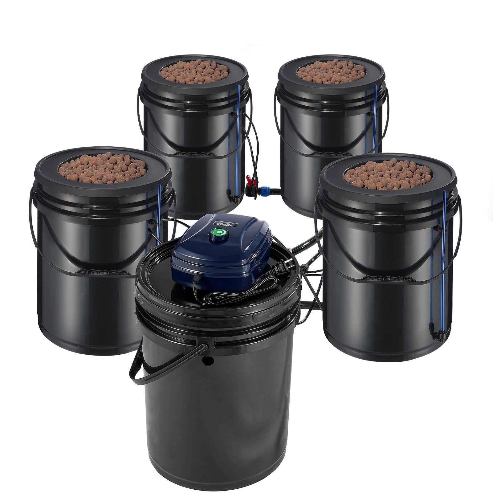 RDWC Hydroponics Grow System, Hydroponic Growing Kit with Top Drip, Recirculating Deep Water Culture 4 V952-SSSPXT41T8INE1FIBV3