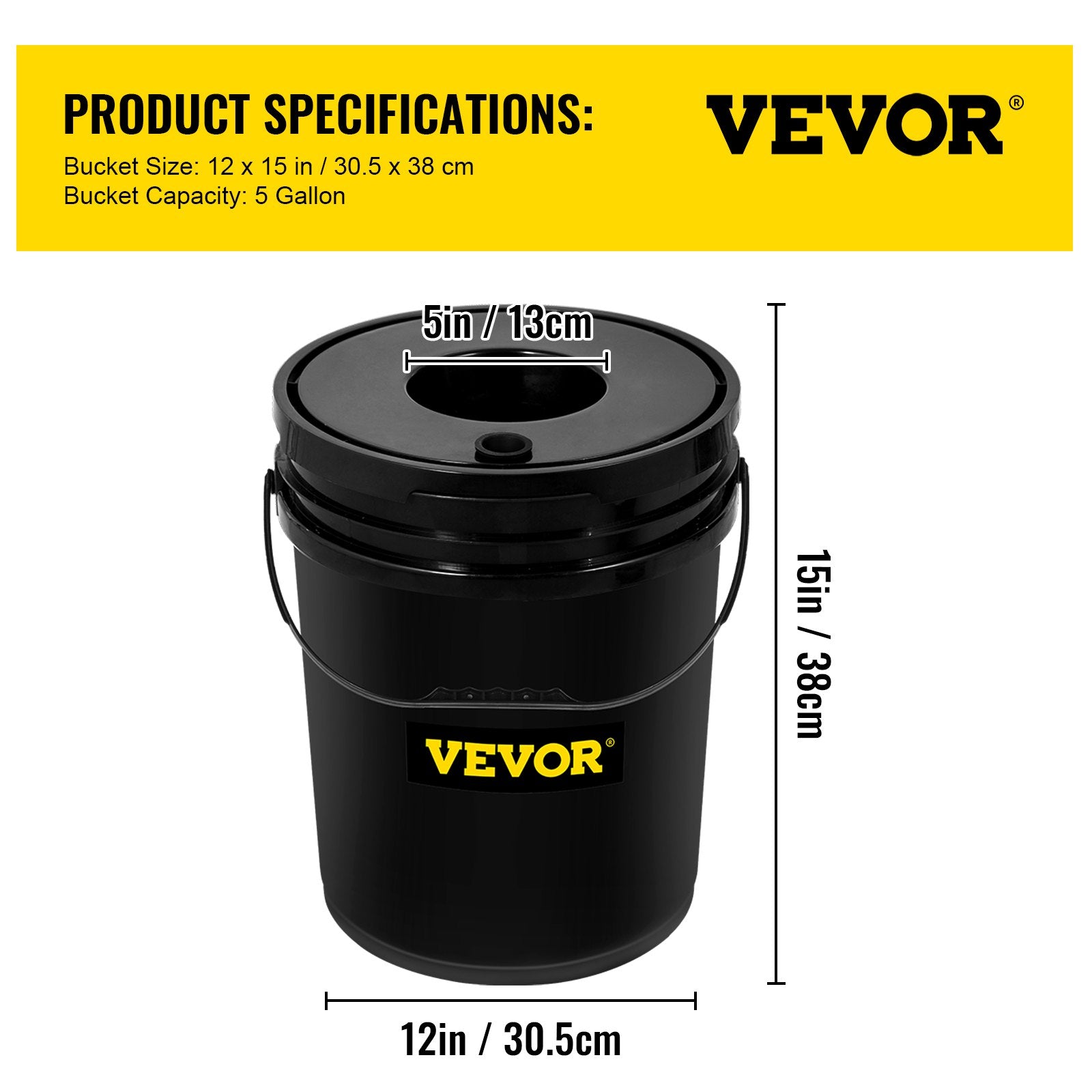 DWC Hydroponic System, 5 Gallon 5 Buckets, Deep Water Culture Growing Bucket, Hydroponics Grow Kit with Pump, V952-SSSPXTYX5220VAXN5V3