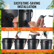 DWC Hydroponics Grow System Deep Water Culture 8 Buckets with Air Pump V952-SSSPXTYX8110VT55FV3