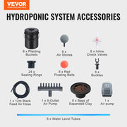 DWC Hydroponics Grow System Deep Water Culture 8 Buckets with Air Pump V952-SSSPXTYX8110VT55FV3