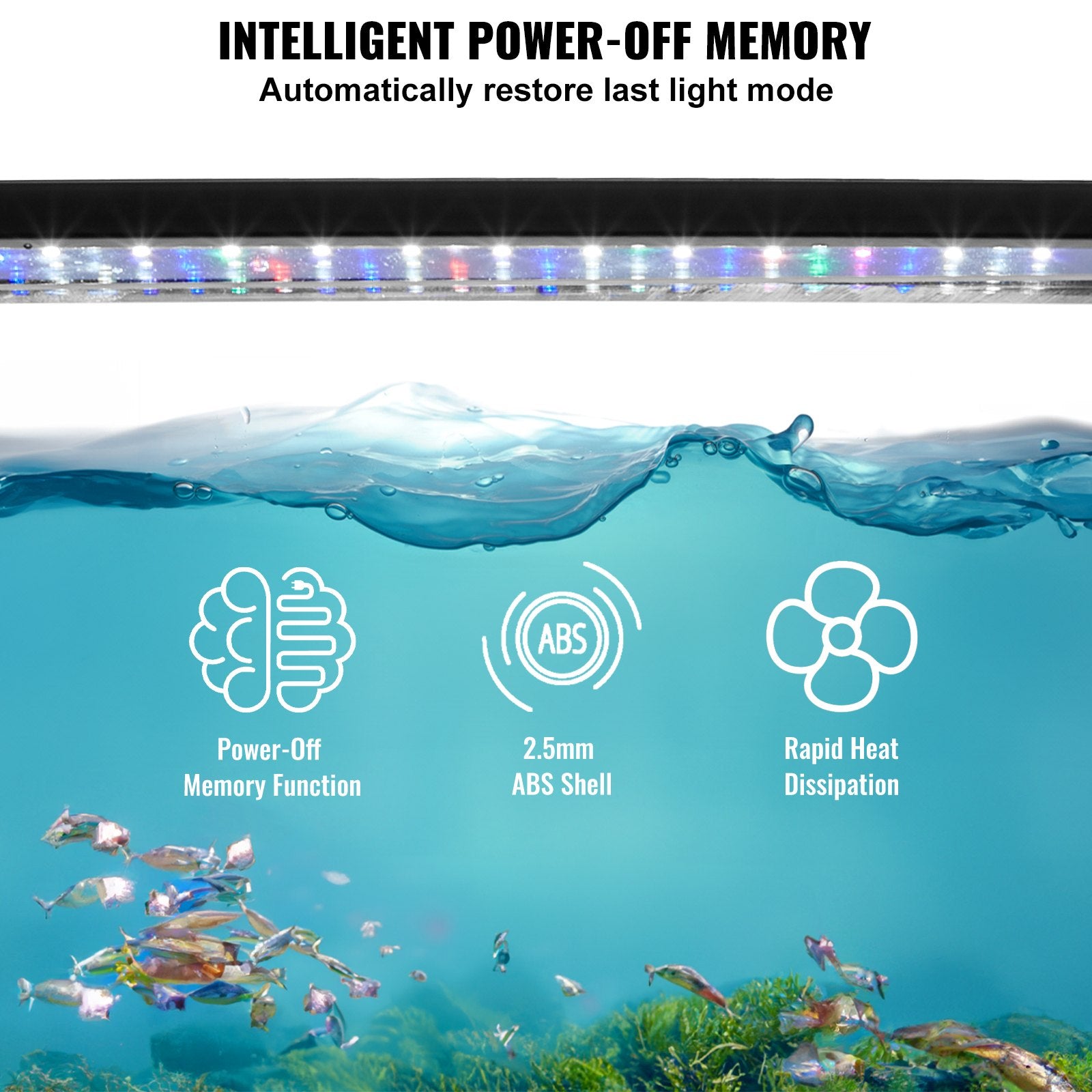 Aquarium Light 26W Full Spectrum Aquarium LED Lights for 36"-42" Fish Tank V952-SSSSZXD3642YE3XKLV3