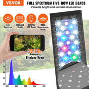 Aquarium Light, 48W Full Spectrum Fish Tank Light with 24/7 Natural Mode, Adjustable Timer & 5-Level V952-SSSSZXD4854Y78EVGV3