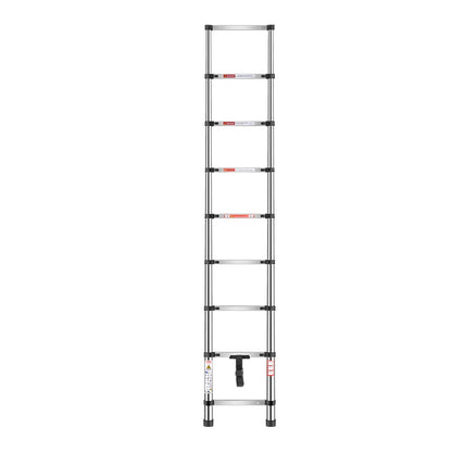 Telescoping Ladder, 2540mm Stainless Steel Lightweight Extension Ladder, Multi-Button Retraction Collapsible V952-SSTTNLSLK85F88IXYV0