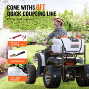 ATV Sprayer 60 L/15.9 Gal ATV/UTV Spot Sprayer with A Nozzle Boom 1.9 GPM V952-STCPWQ15JL60UTRA7V9