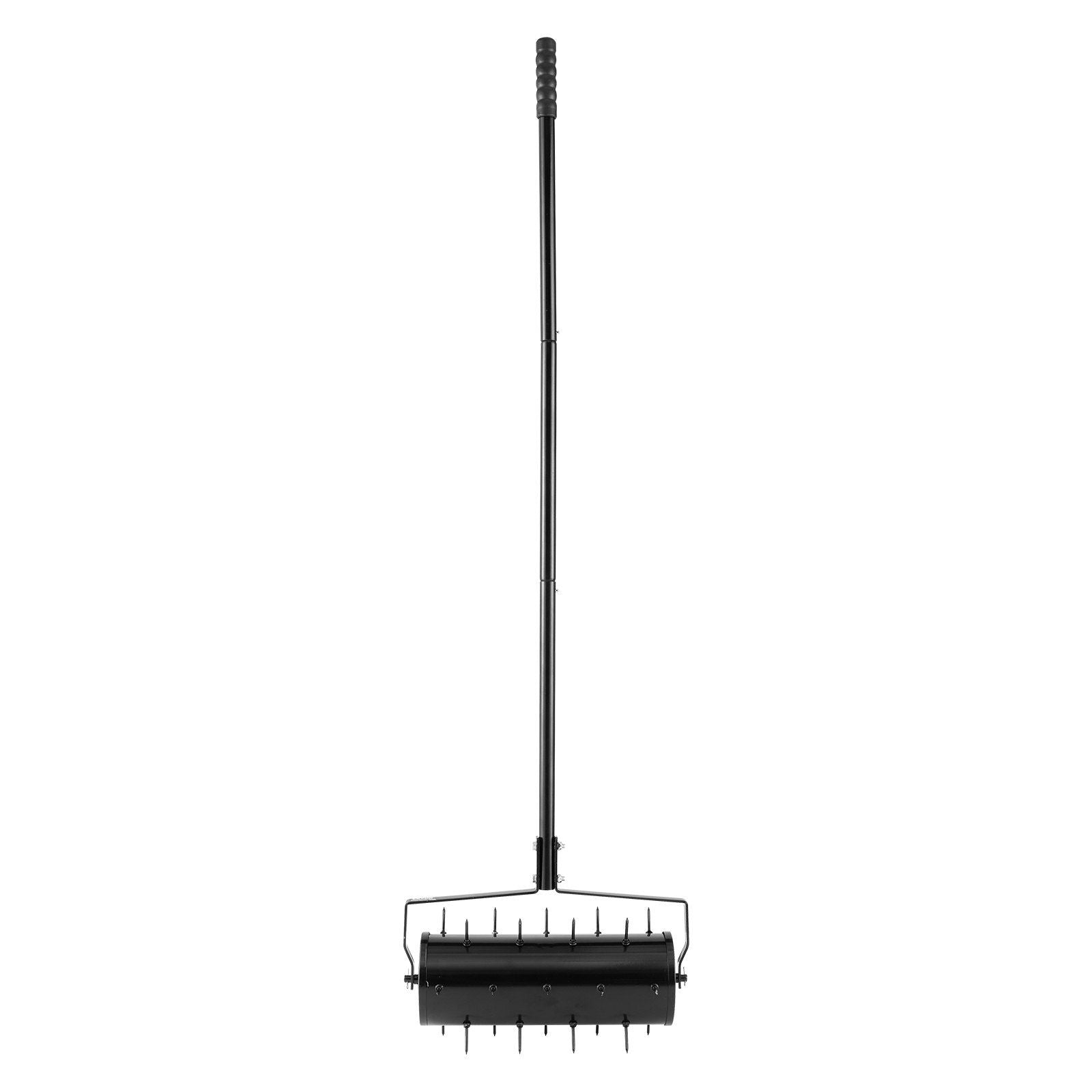 Rolling Lawn Aerator, 435mm Heavy-Duty Manual Rolling Aerator Lawn with Detachable Handle and 27 Iron Spikes, V952-STGSJCPQQ18I7QEX2V0