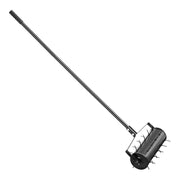 Rolling Lawn Aerator, 435mm Heavy-Duty Manual Rolling Aerator Lawn with Detachable Handle and 27 Iron Spikes, V952-STGSJCPQQ18I7QEX2V0