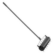 Rolling Lawn Aerator, 525mm Heavy-Duty Manual Rolling Aerator Lawn with Detachable Handle and 33 Iron Spikes, V952-STGSJCPQQ21IUVKE8V0