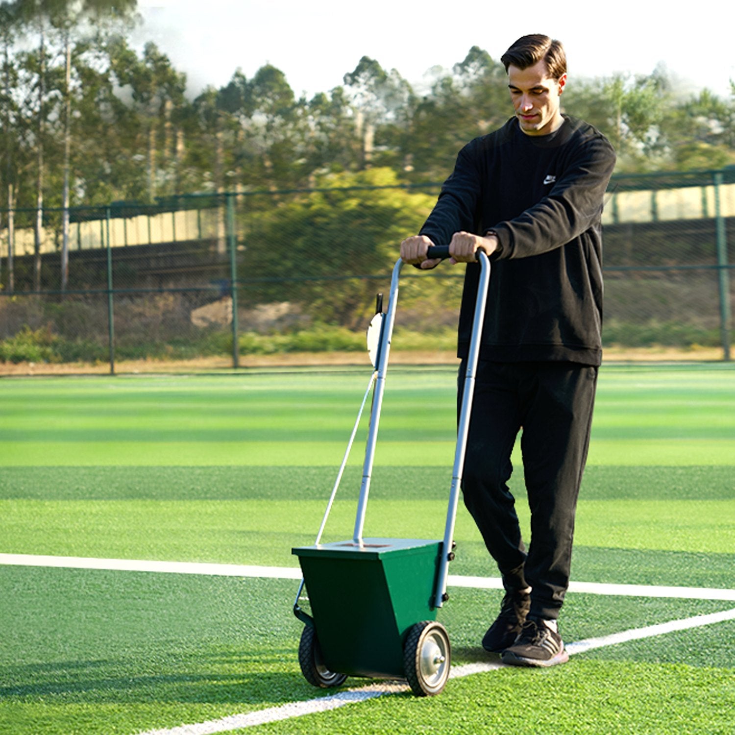 Dry Line Marker 2-Wheel 50 or 100 mm Lines Heavy Duty Steel Chalker 11.3kg V952-STHXJPFS2L253UB7PV0