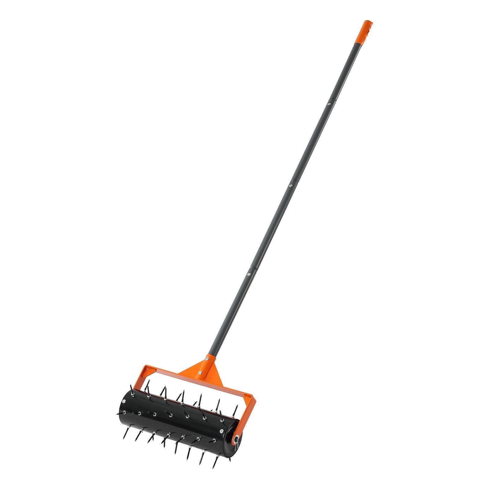 Rolling Lawn Aerator, 410mm Manual Push Aerator Roller with 42 Spikes & 60 in Long Handle, Fillable Drum for V952-STJCPQQGTS15QOZLO001V0